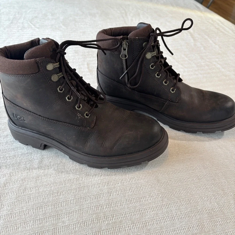 UGG Biltmore Mid Plain Toe Waterproof Leather Boots Men's‎ 7